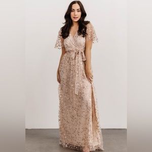 Baltic Børn Bridesmaid Dress - Marseille Embossed Maxi Dress